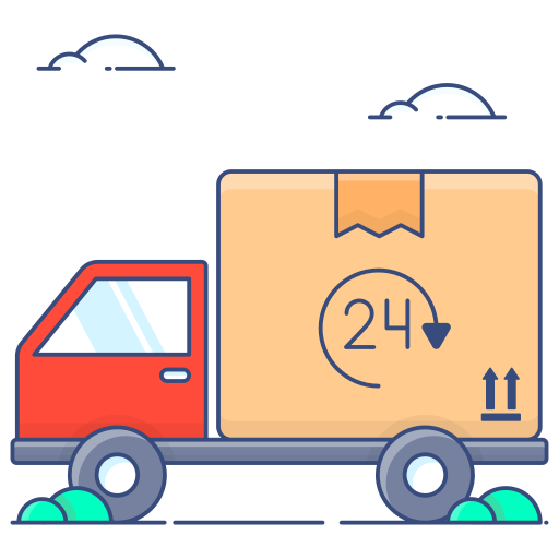 24 hours delivery Generic Thin Outline Color icon