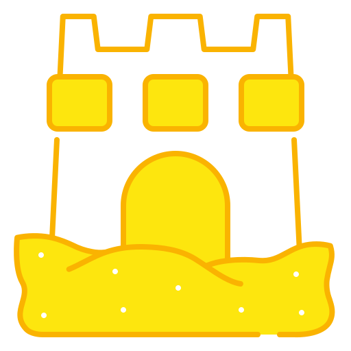 castillo de arena Generic Fill & Lineal icono