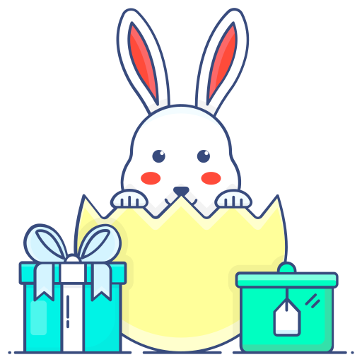 Easter bunny Generic Thin Outline Color icon