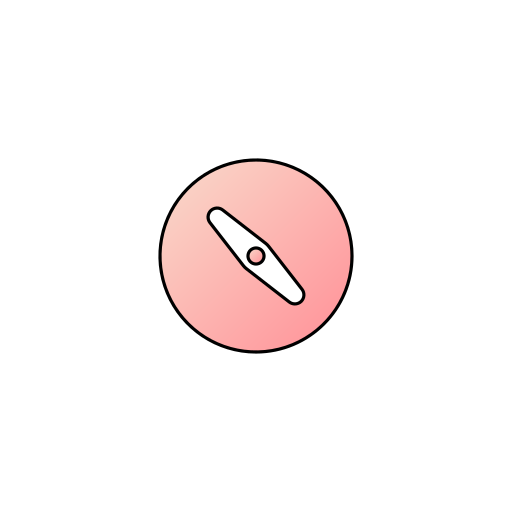 brújula Generic Lineal Color Gradient icono
