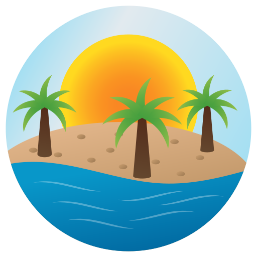 spiaggia Generic Circular icona