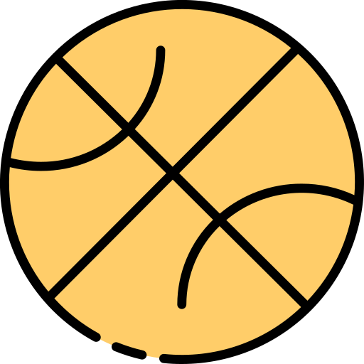basket bal Generic Outline Color icoon