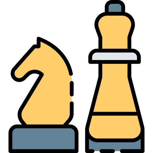 Chess pieces Generic Outline Color icon