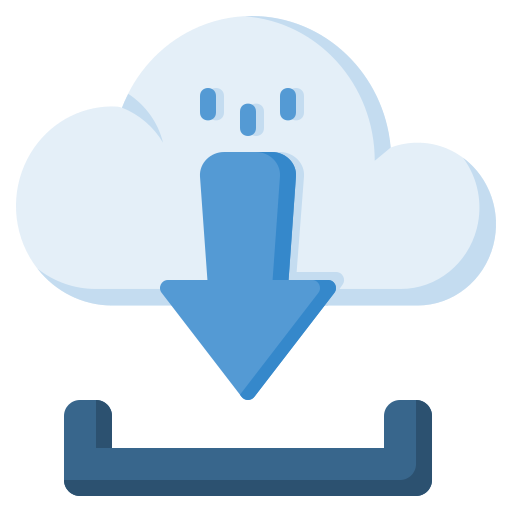 cloud downloaden Generic Flat icoon