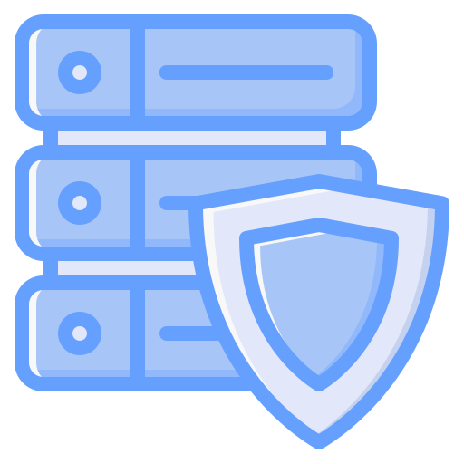 databasebeveiliging Generic Blue icoon