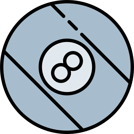 Eight ball Generic Outline Color icon