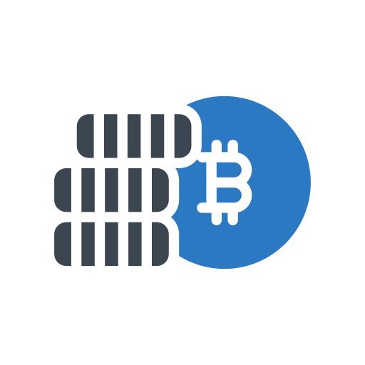 bitcoin Generic Blue icoon