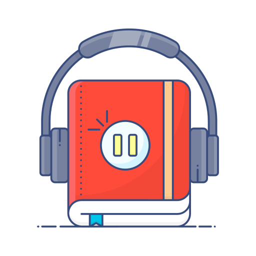 książka audio Generic Thin Outline Color ikona