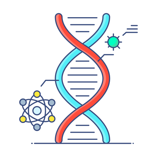 biologia Generic Thin Outline Color ikona