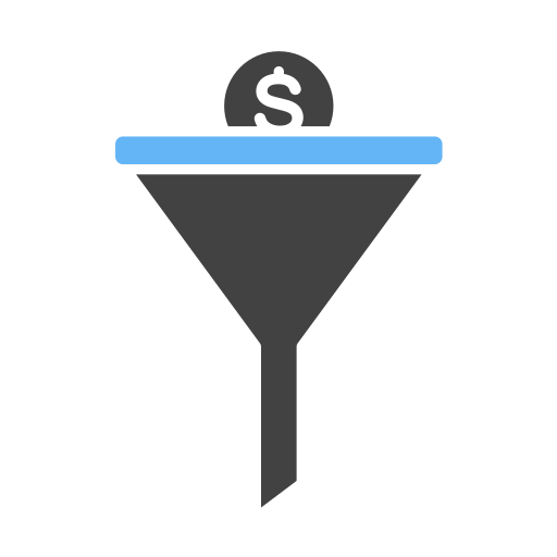 セールスファネル Generic Blue icon