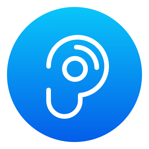 Ear Generic Flat Gradient icon