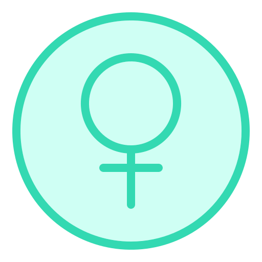 vrouwelijk Generic Outline Color icoon