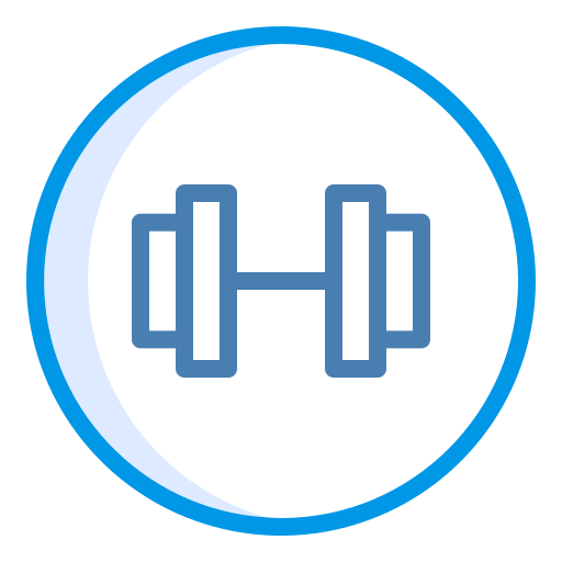 Dumbbell Generic Blue icon