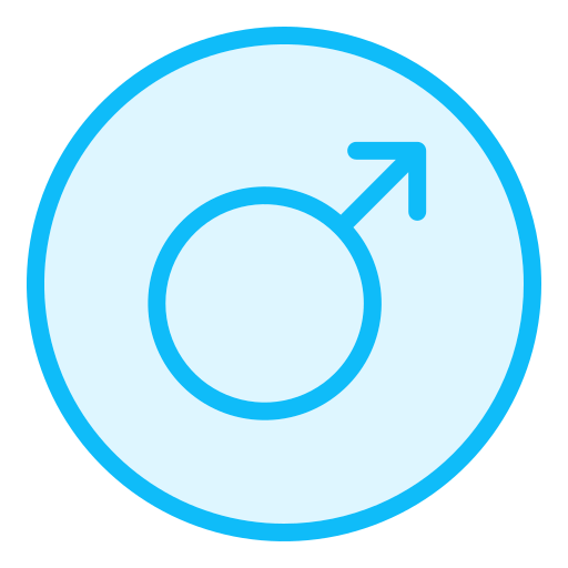 masculino Generic Outline Color icono