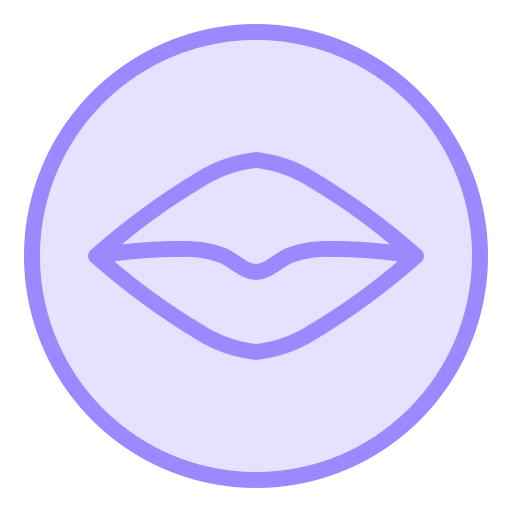 labios Generic Outline Color icono