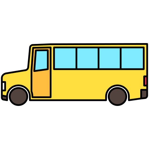 schoolbus Generic Outline Color icoon