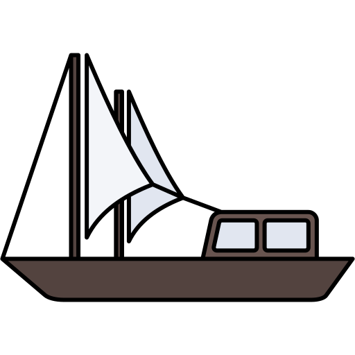 barco de vela Generic Outline Color icono