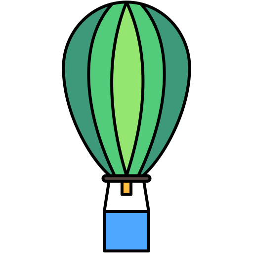 balon powietrzny Generic Outline Color ikona