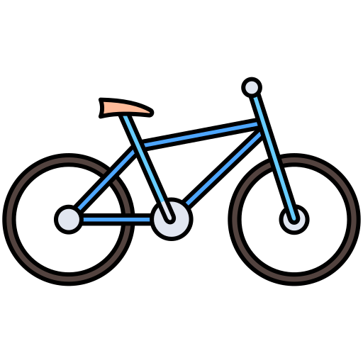 bicicleta Generic Outline Color icono