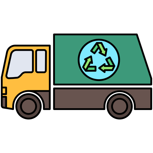 camion à ordures Generic Outline Color Icône