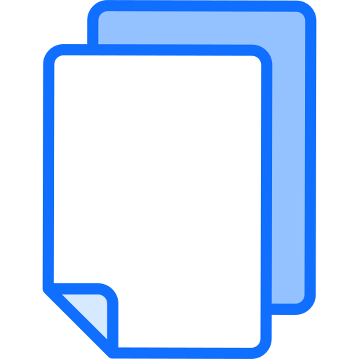 Blank page Generic Blue icon