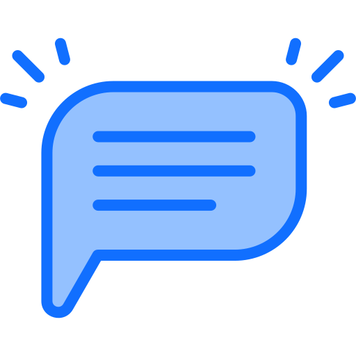 dialog box Generic Blue icon