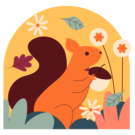 otoño Naive Flat icono