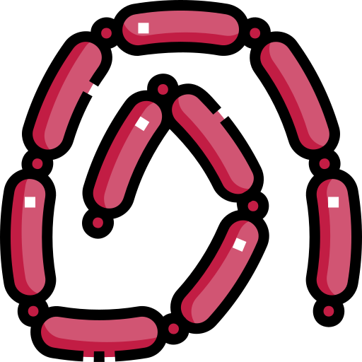 salsiccia Detailed Straight Lineal color icona