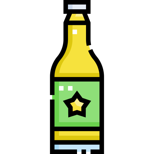 bouteille de bière Detailed Straight Lineal color Icône