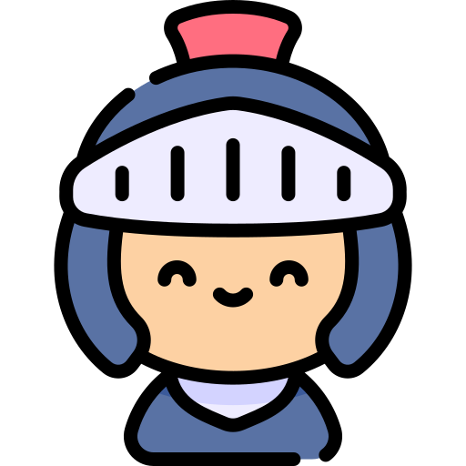 Knight Kawaii Lineal color icon