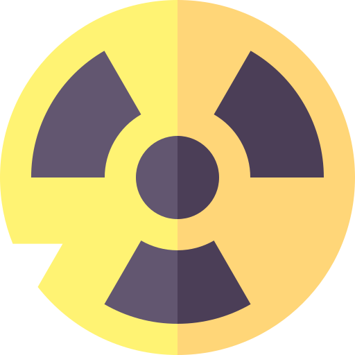radiación Basic Straight Flat icono