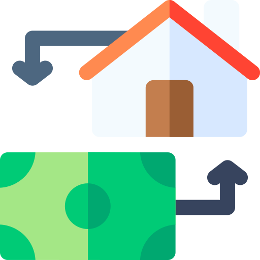 Mortgage loan Basic Rounded Flat icon