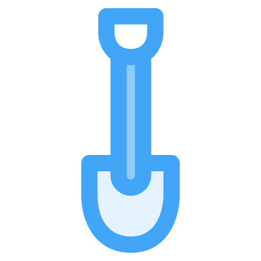 Shovel Generic Blue icon