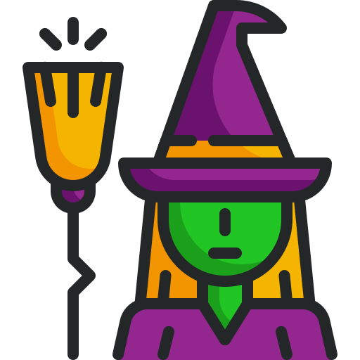 마녀 Generic Outline Color icon