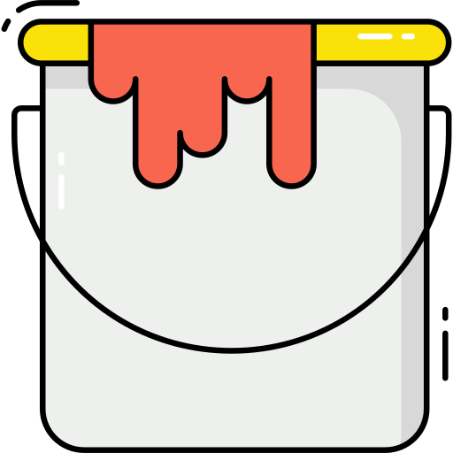 페인트 통 Generic Thin Outline Color icon