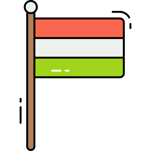 Индийский флаг Generic Thin Outline Color иконка