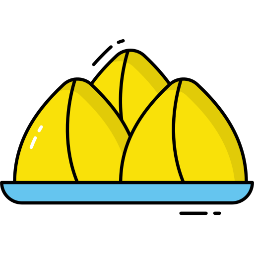 samosa Generic Thin Outline Color icon