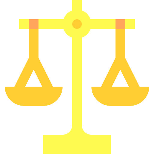 scala della giustizia Basic Sheer Flat icona