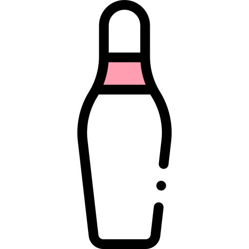 Bowling pin Detailed Rounded Lineal color icon