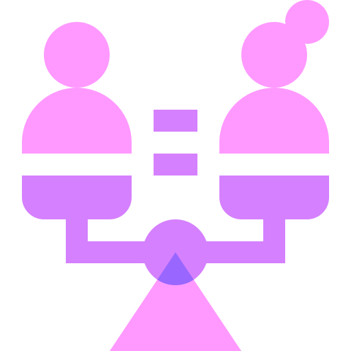 gelijkwaardigheid Basic Sheer Flat icoon