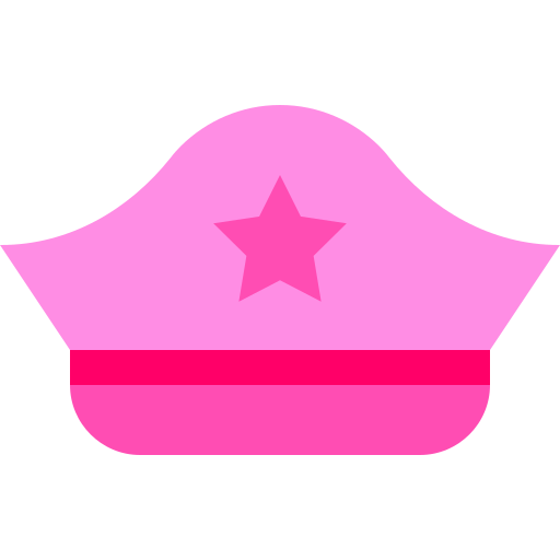 cappello della polizia Basic Sheer Flat icona