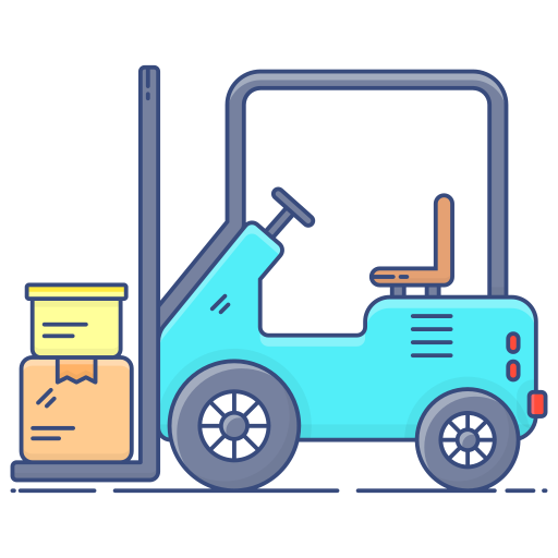 Forklift Generic Thin Outline Color icon