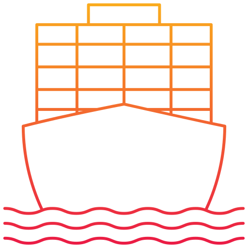 statek towarowy Generic Gradient ikona