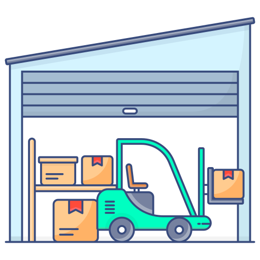 Warehouse Generic Thin Outline Color icon