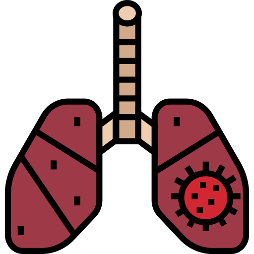 zainfekowane płuca Generic Outline Color ikona
