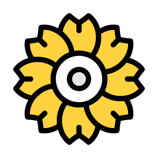 sonnenblume Vector Stall Lineal Color icon