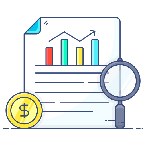 Financial report Generic Thin Outline Color icon