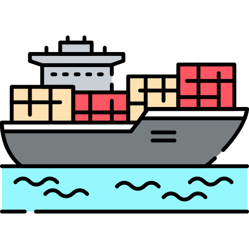 vrachtschip Generic Outline Color icoon