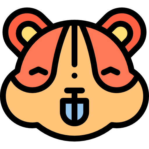 hamster Detailed Rounded Lineal color icon