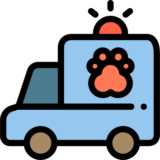 Ambulance Detailed Rounded Lineal color icon